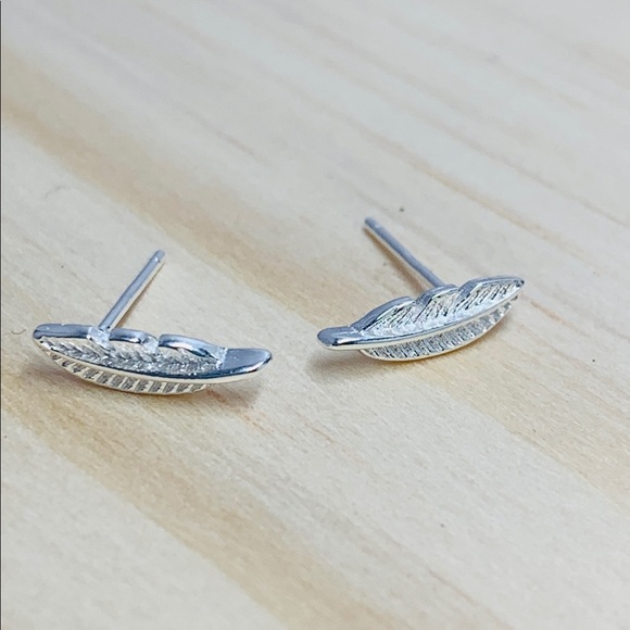 Sterling Silver Stud Earrings - Picture 4 of 5